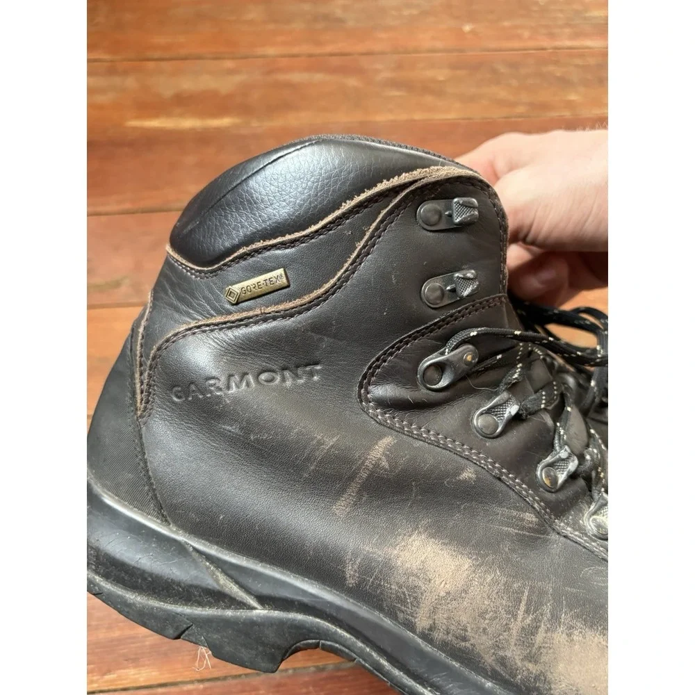 Garmont Boots Men's 13 Brown Waterproof Leather Gore Tex Vibram Boots